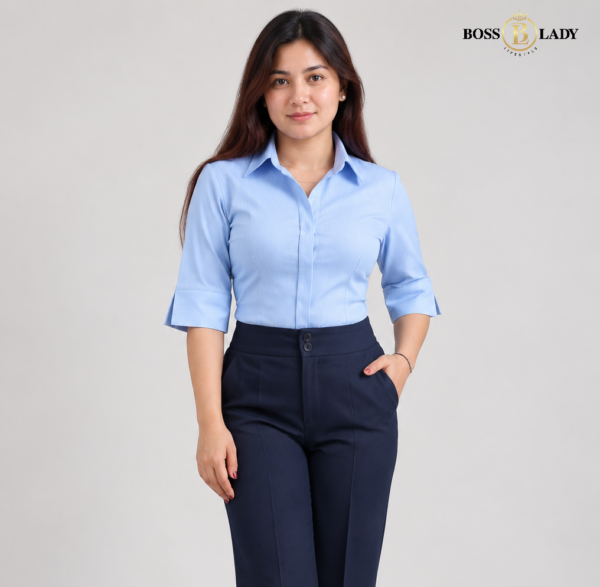 Quarter Sky Blue Lining Shirt