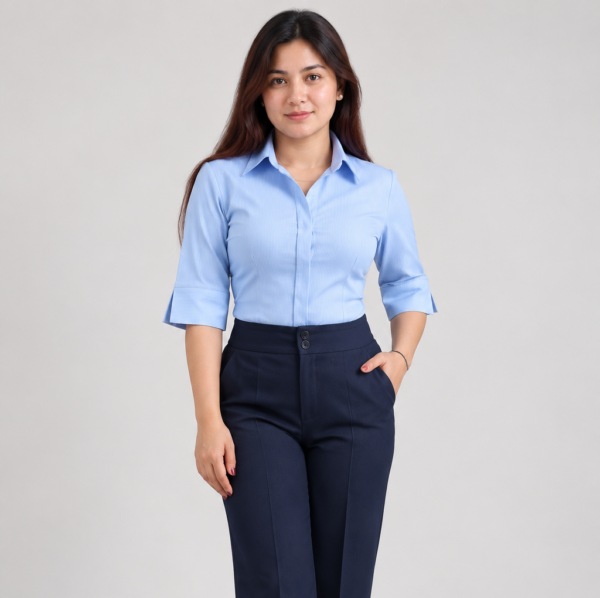 Quarter Sky Blue Lining Shirt