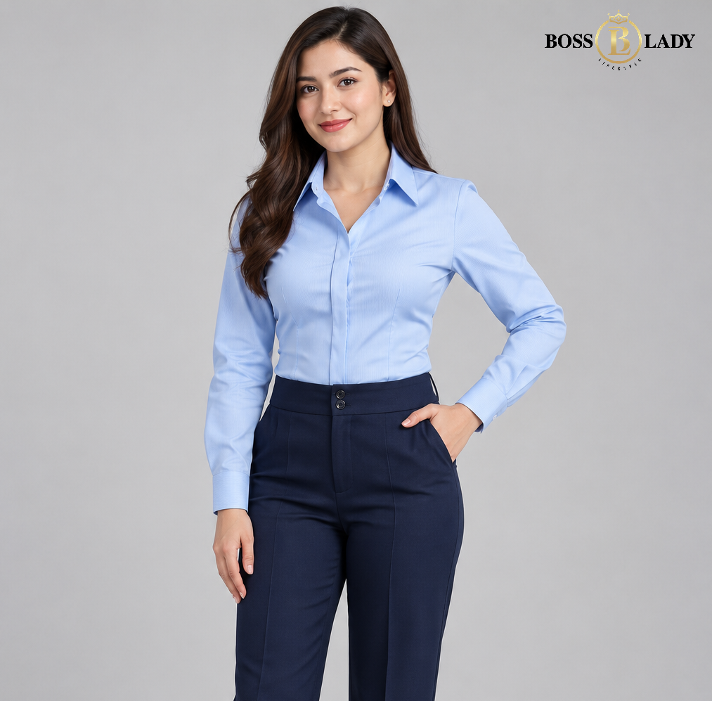 Sky Blue Lining Shirt
