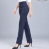 Navy Blue Relaxed-Fit Formal Pant