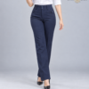 Navy Blue Relaxed-Fit Formal Pant