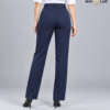 Navy Blue Relaxed-Fit Formal Pant