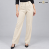 Light Cream Relaxed-Fit Formal Pant