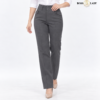 Charcoal Gray Relaxed-Fit Formal Pant