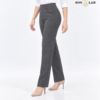 Charcoal Gray Relaxed-Fit Formal Pant