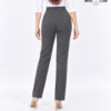 Charcoal Gray Relaxed-Fit Formal Pant
