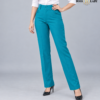 Teal Blue Relaxed-Fit Formal Pant