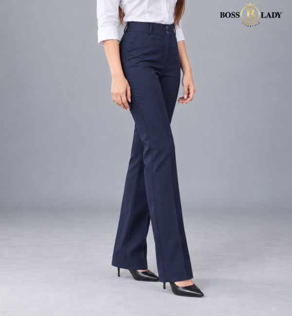 Navy Blue Belly-Straight Formal Pant
