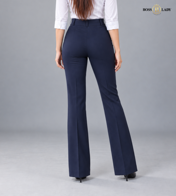 Navy Blue Belly-Straight Formal Pant