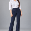 Navy Blue Belly-Straight Formal Pant