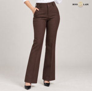Coffee Brown Belly-Straight Formal Pant