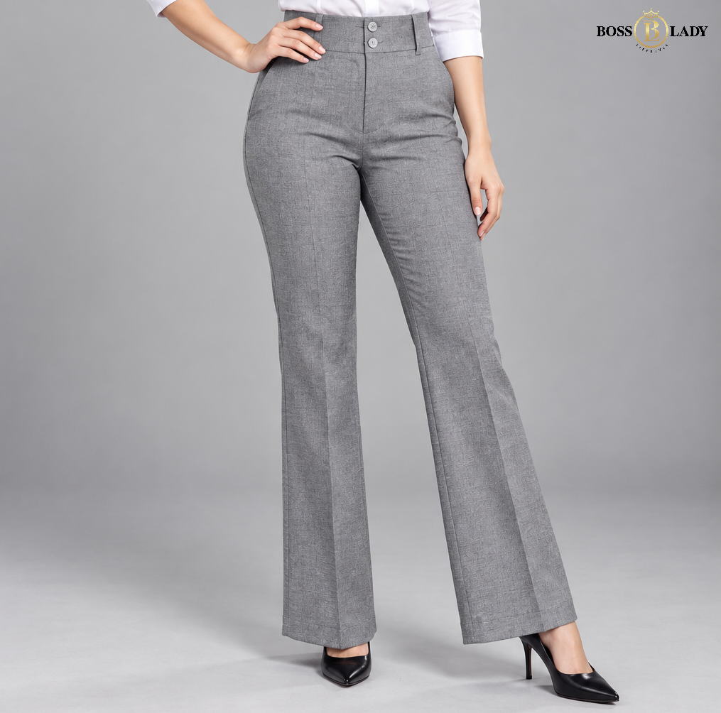Light Gray Belly-Straight Formal Pant