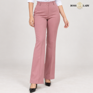 Rose Pink Belly-Straight Formal Pant
