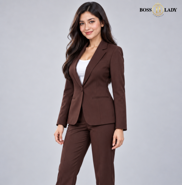 Coffee Brown Formal Blazer