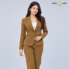 100 BRN 3 Camel Brown Formal Blazer