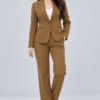 100 BRN 5 Camel Brown Formal Blazer
