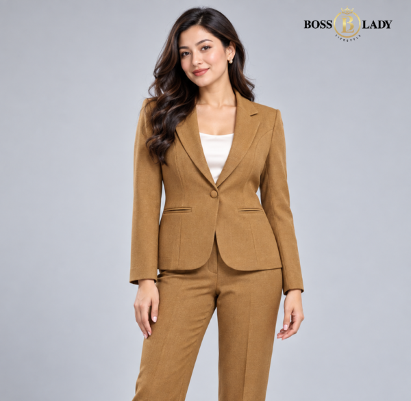 Golden Tan Formal Blazer