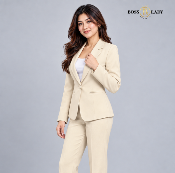 Light Cream Formal Blazer