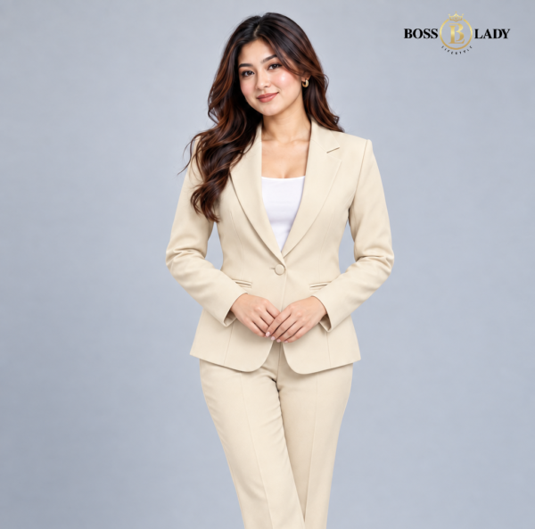Light Cream Formal Blazer
