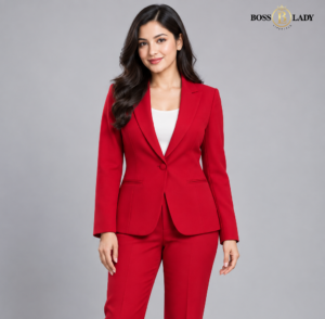 Crimson Red Formal Blazer