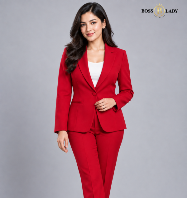 Crimson Red Formal Blazer