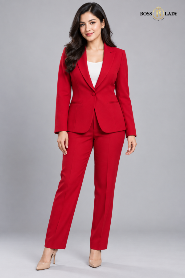 Crimson Red Formal Blazer