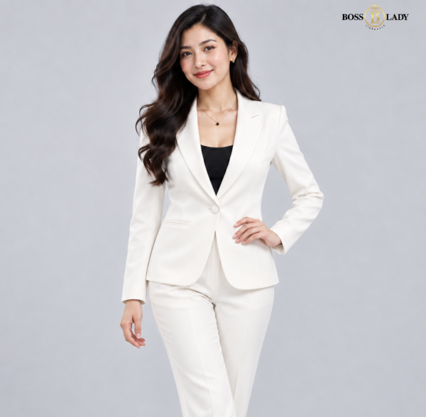 Ivory White Formal Blazer