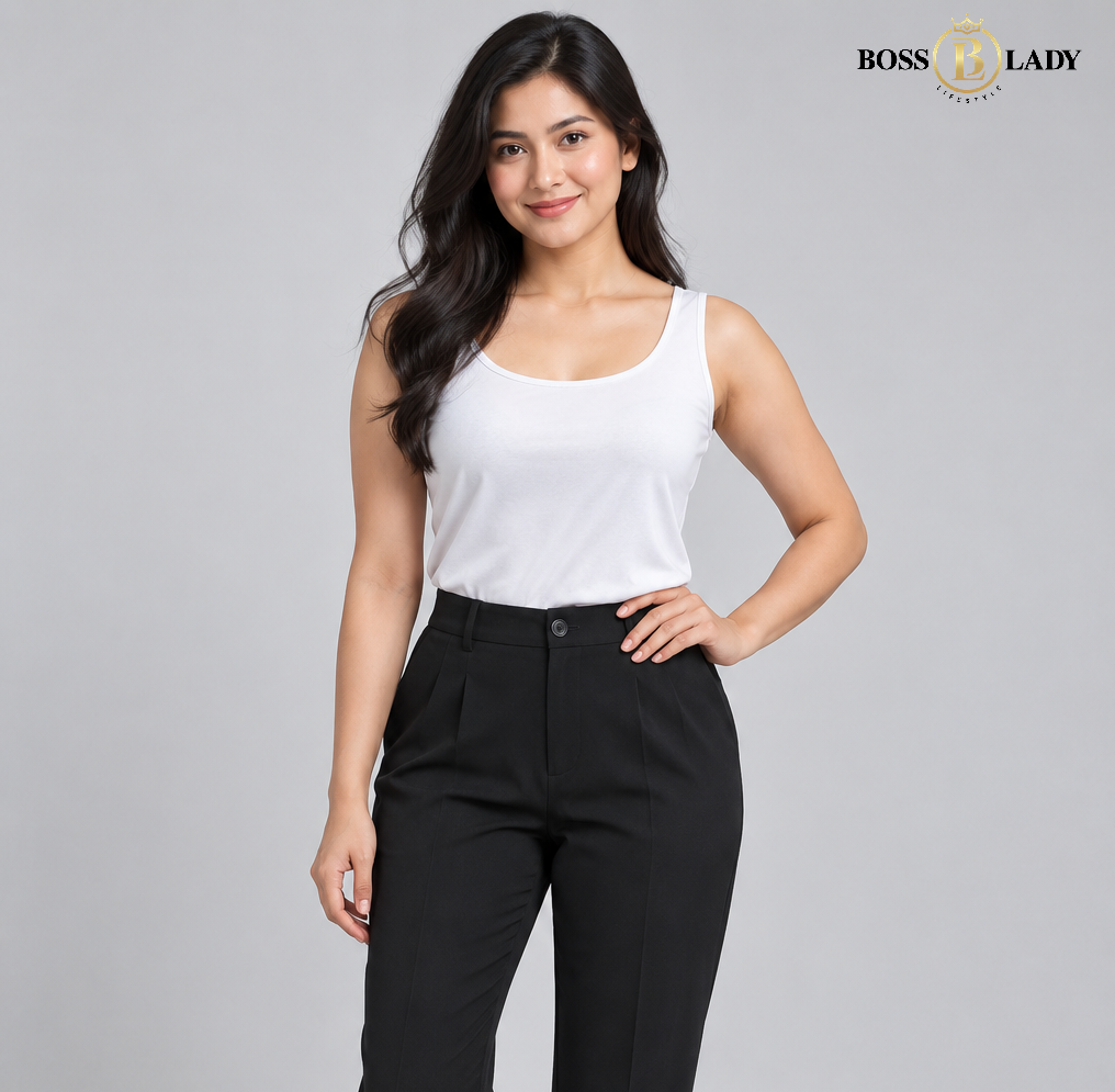 Black Twist-Front Cropped Silk Shirt
