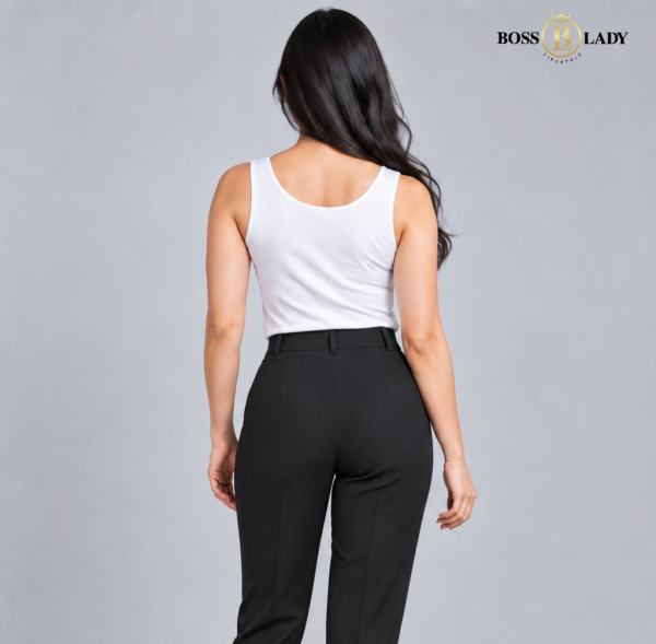 Black Twist-Front Cropped Silk Shirt