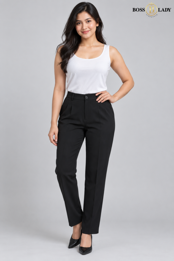 Black Twist-Front Cropped Silk Shirt
