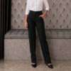 Black Relaxed-Fit Formal Pant