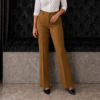 Camel Brown Belly-Straight Formal Pant