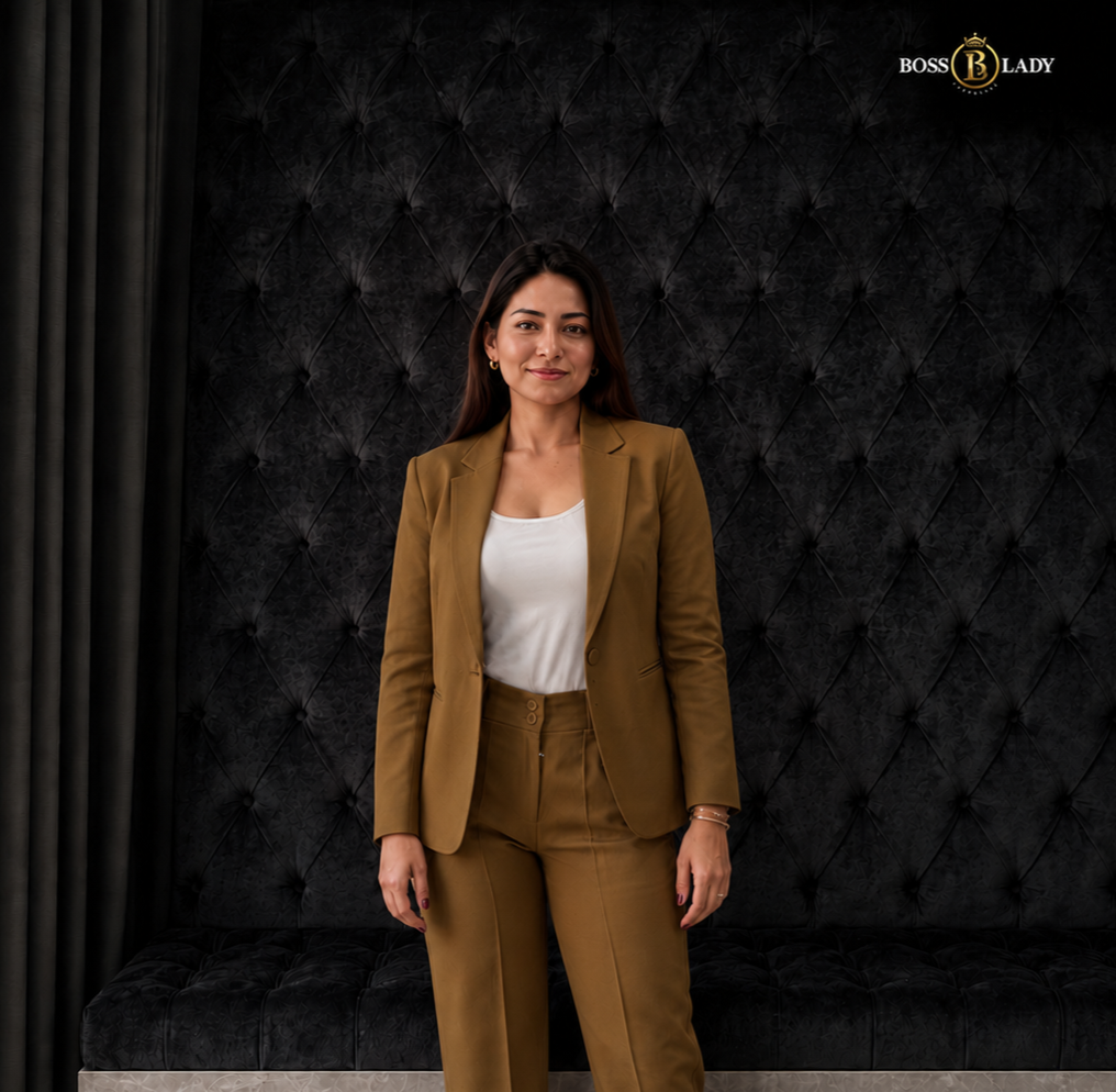 Golden Tan Formal Blazer