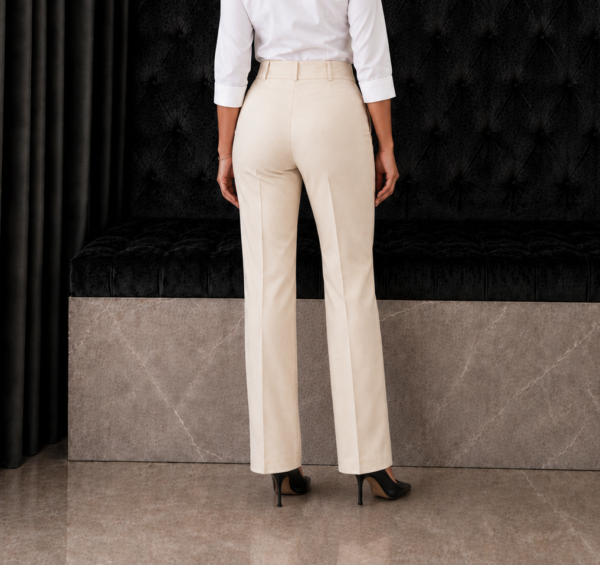 cream p4 Cream Relaxed-Fit Formal Pant