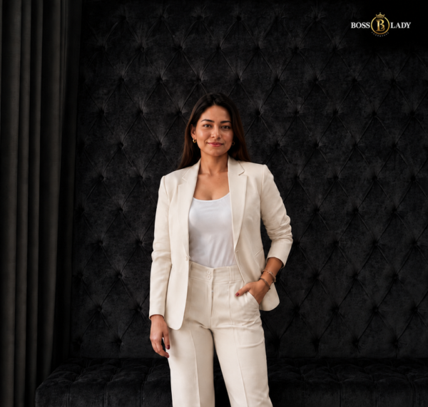 Light Cream Formal Blazer