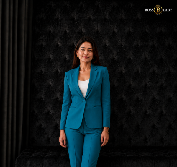 mint1 Teal Blue Formal Blazer