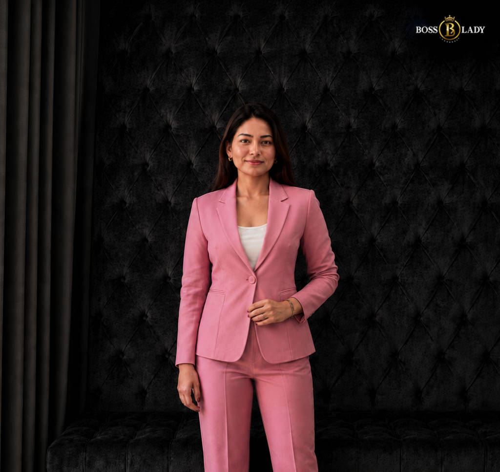 Classic Pink Formal Blazer