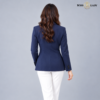 Classic Tailored Two-Button Navy Blue Blazer