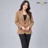 Signature Single-Breasted Brown Blazer