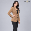 Signature Single-Breasted Brown Blazer
