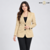 Signature Single-Breasted Cream Blazer
