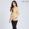 00 2CR 3 Signature Single-Breasted Cream Blazer