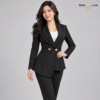 Tailored Peplum Black Blazer