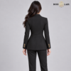 Tailored Peplum Black Blazer