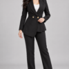 Tailored Peplum Black Blazer