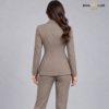 Tailored Peplum Brown Blazer