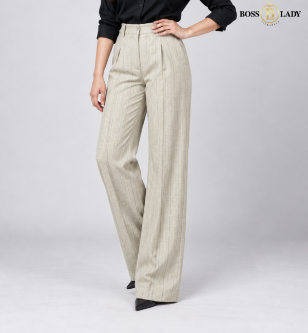 Cream Linin Formal Pant