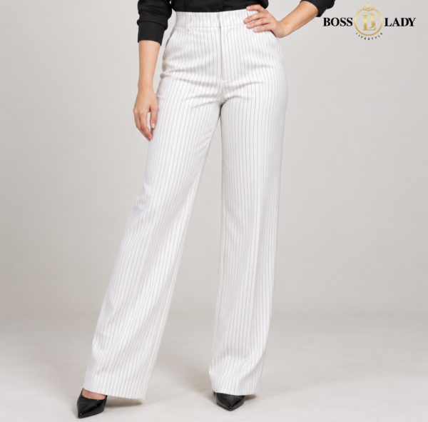 White Lining Formal Pant