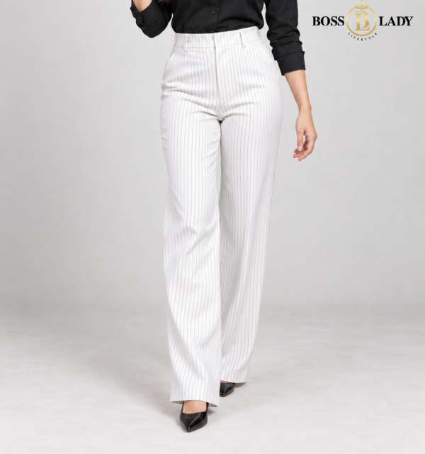 White Lining Formal Pant