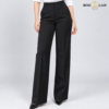 00 PLAIN BK 1 Black Parallel-Fit Formal Pant